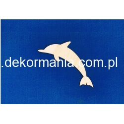 SKLEJKA #3mm Delfin 15x6cm , delfinek 15x6cm /  morskie, zwierzęta  " ryba "
